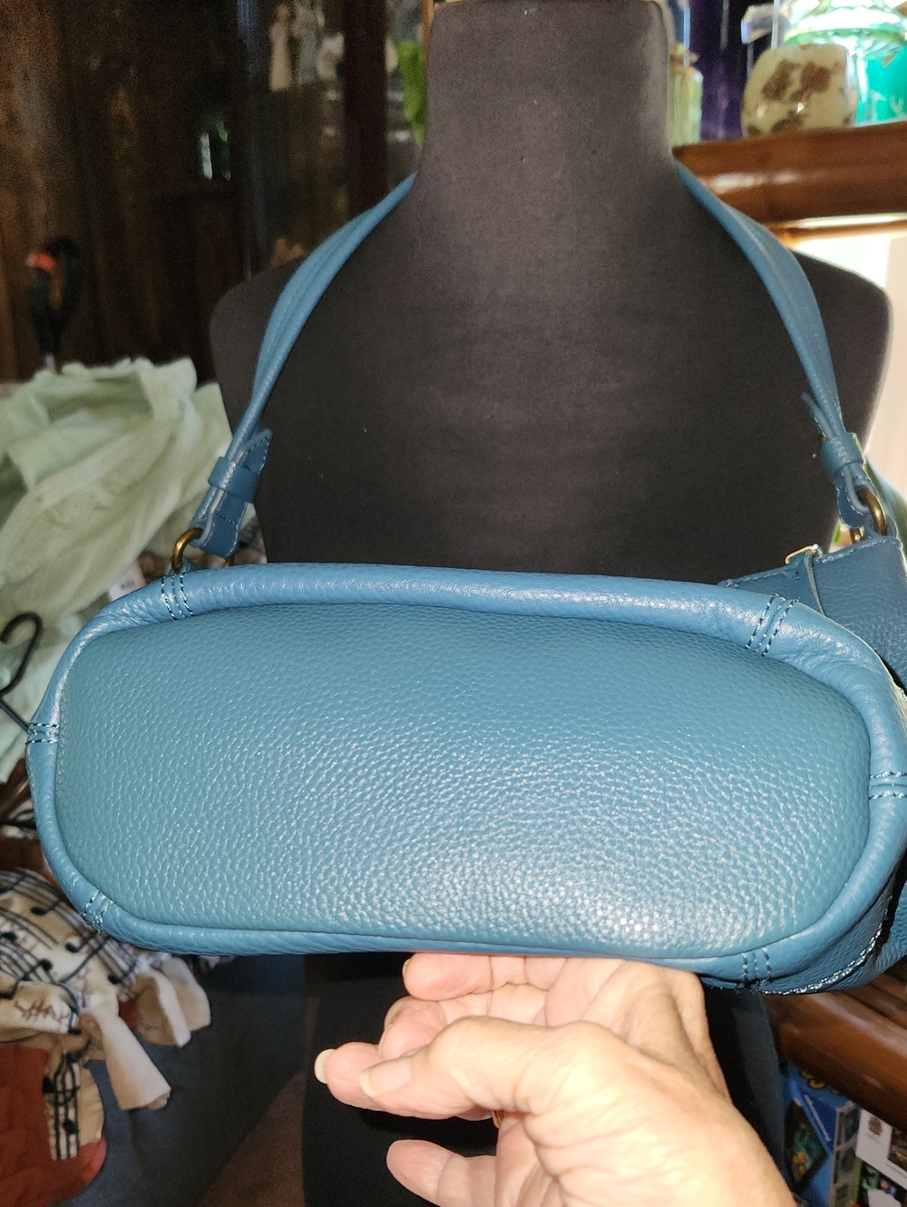 Blue Leather The SAK Shoulder Bag - Picture 3 of 14